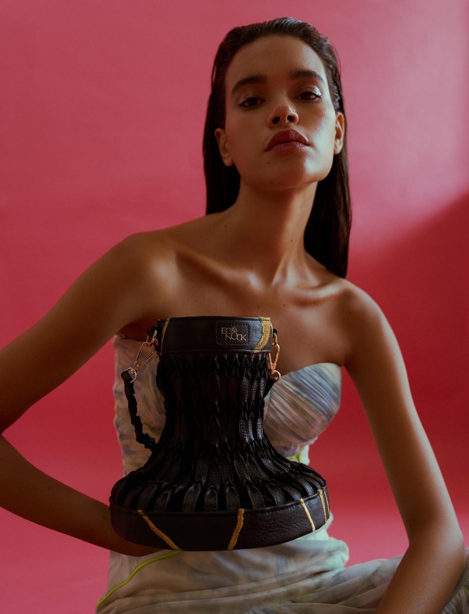 Motoyo Bucket Bag in Black - CiceroniBagEconock