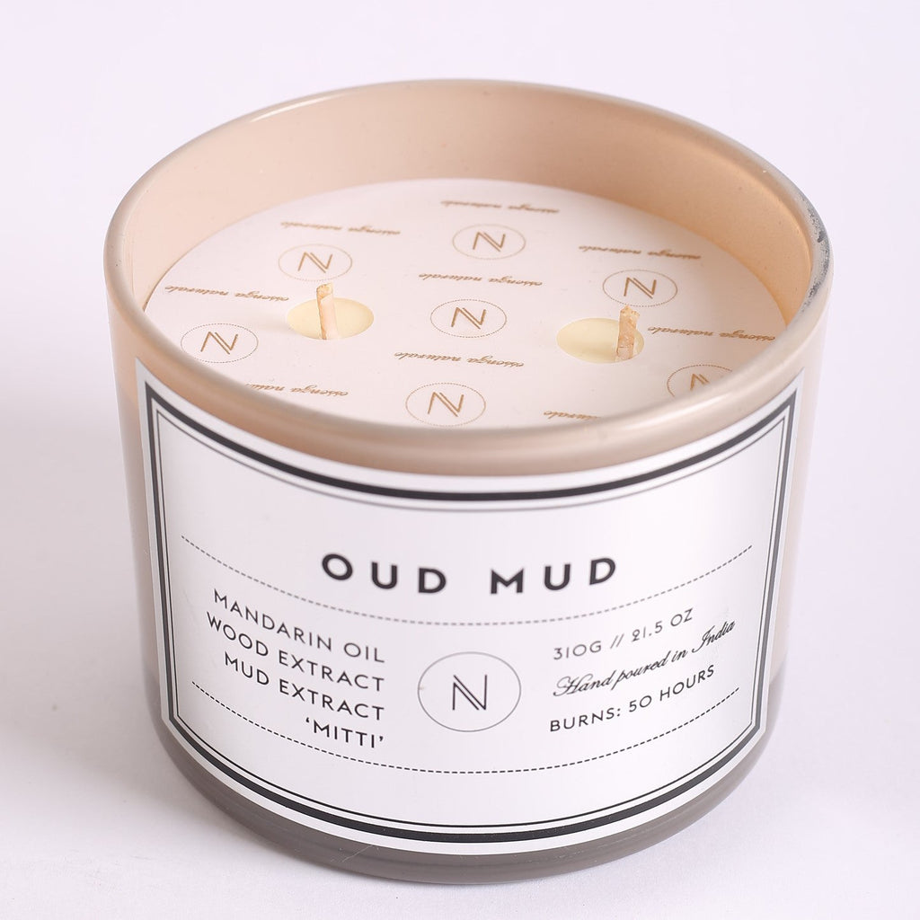 Mud infused in Oud Candle - CiceroniNASO