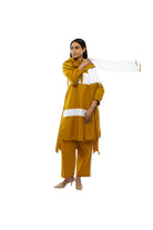 Mustard White Collar Dress Co-ord - CiceroniCo-ord SetKhat