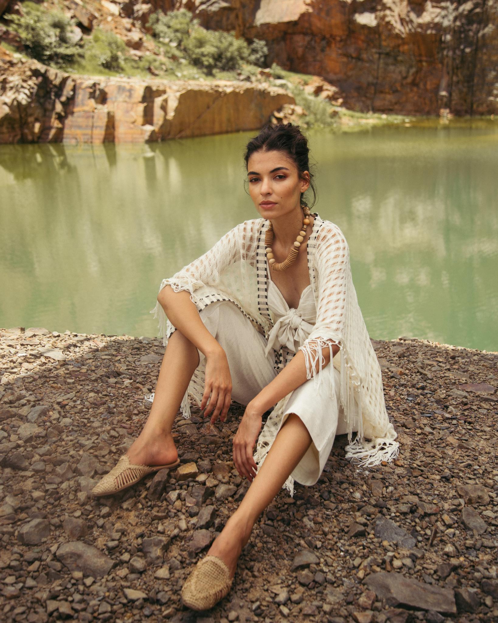 Natural Coloured Fringe Set - CiceroniCo-ord SetPriyanca Khanna