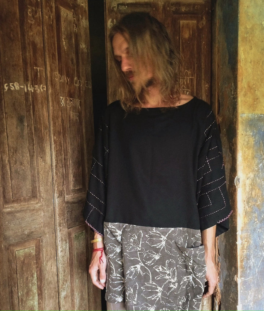 Nomadic Kimono Top - CiceroniTopsPatch Over Patch