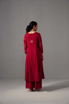 Noor Kurta Dupatta Set - Red - CiceroniKurta Set, Festive wearLabel Shreya Sharma