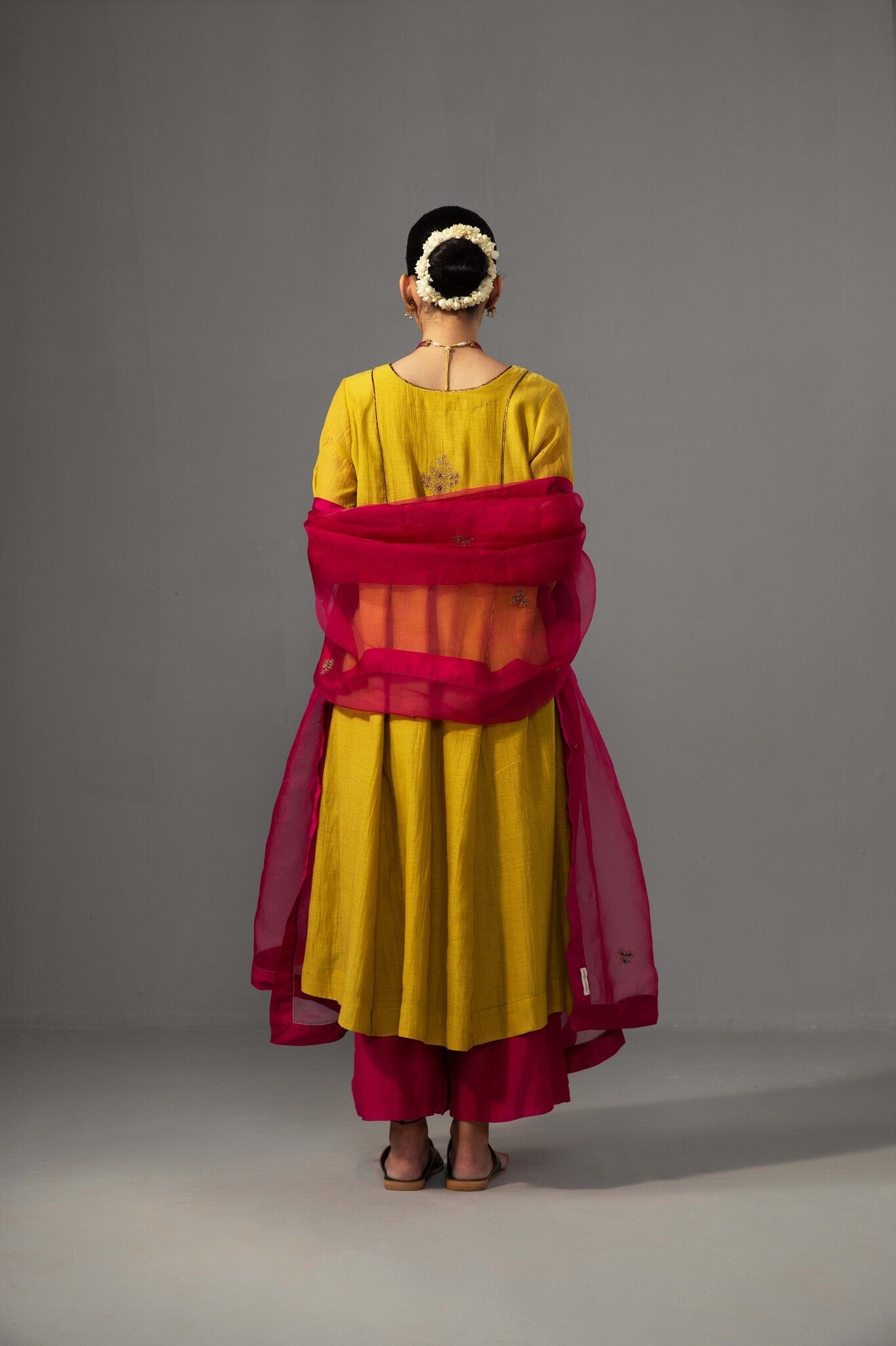 Noor Kurta Dupatta Set - Yellow - CiceroniKurta Set, Festive wearLabel Shreya Sharma