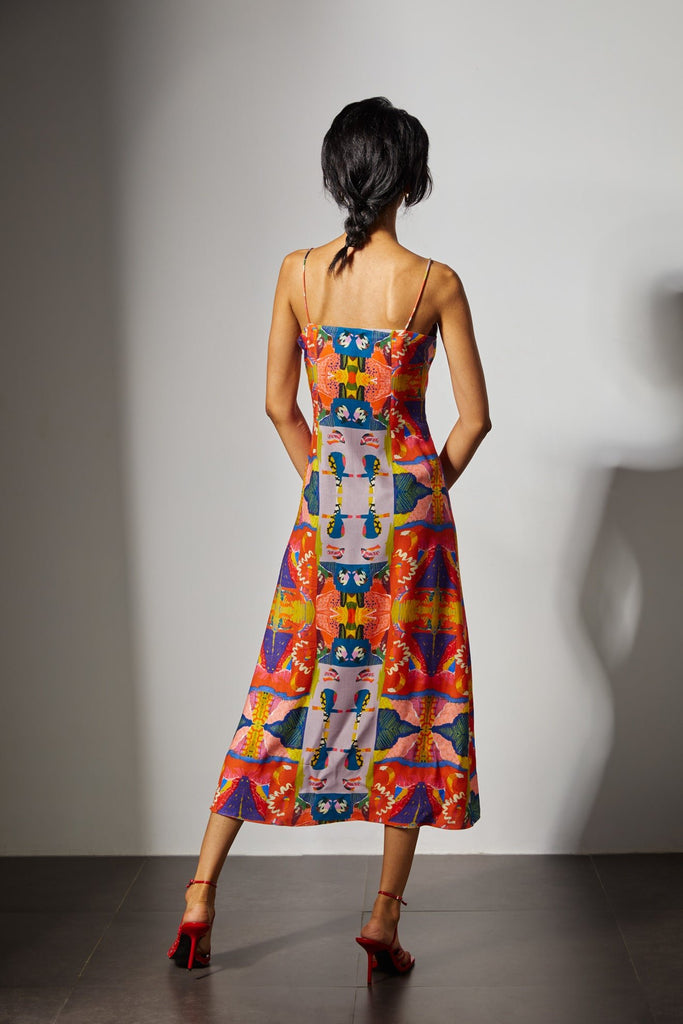 Odalisque Pleated Slip Dress - CiceroniDressesAdvait