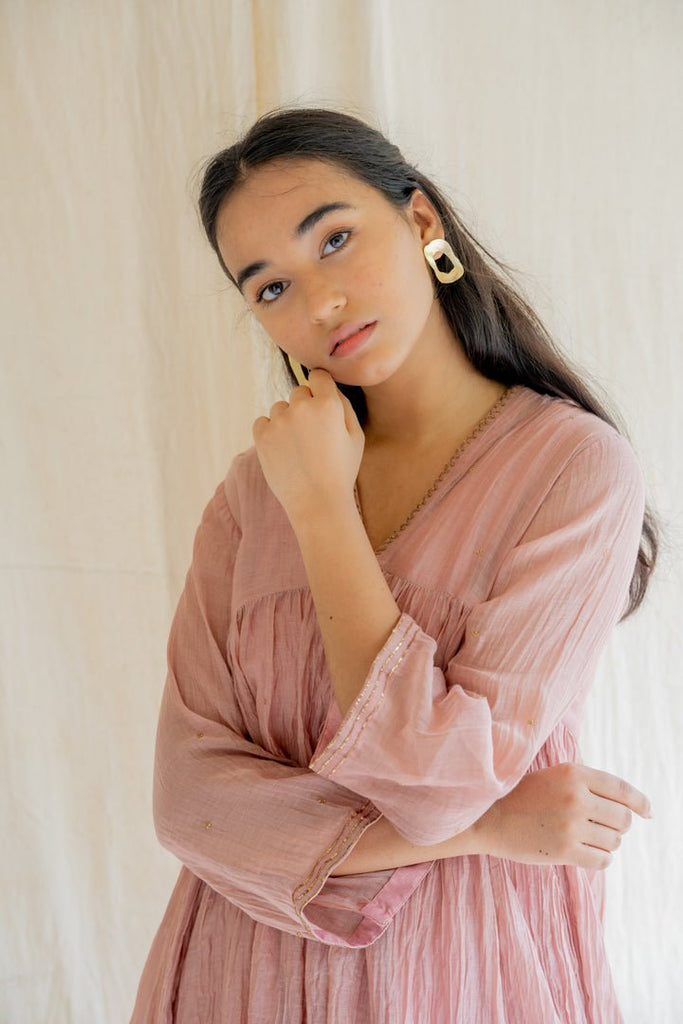 Old Rose Ghym Kurta/Dress - CiceroniNirjara