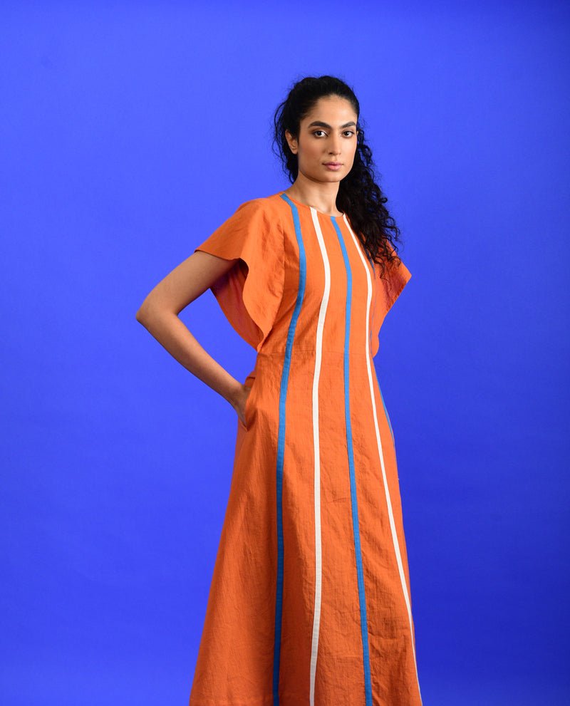 Orange Popsicle Dress - CiceroniDressesRias Jaipur