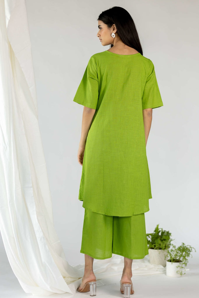 Palm Green Tunic Set - CiceroniMaidaan