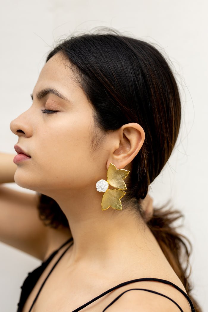 Petal Studs in Gold - CiceroniAarjavee