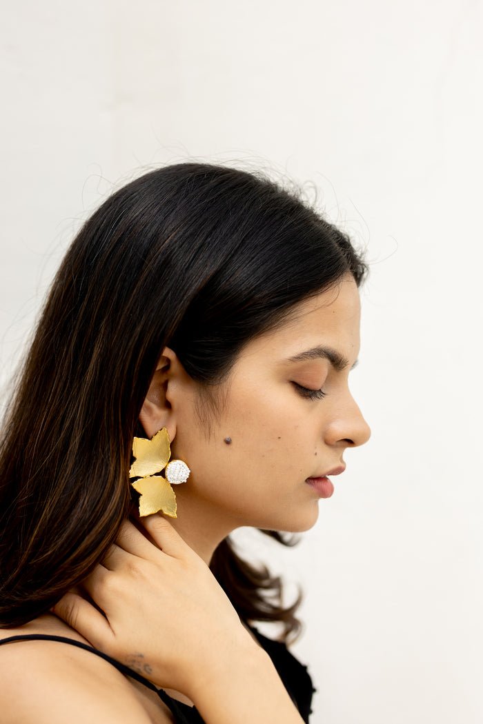 Petal Studs in Gold - CiceroniAarjavee