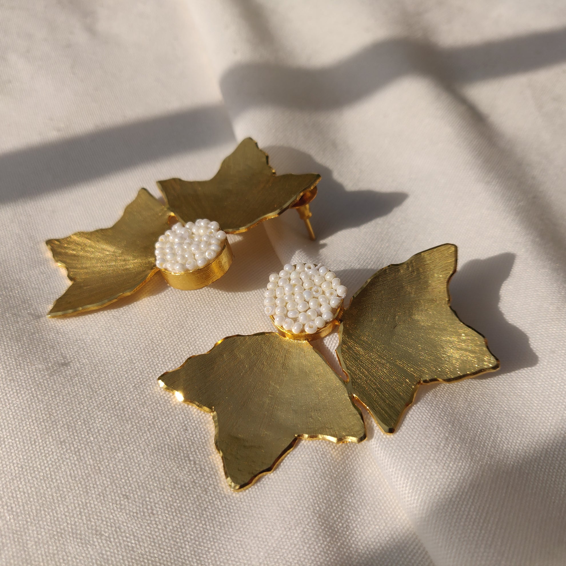Petal Studs in Gold - CiceroniAarjavee