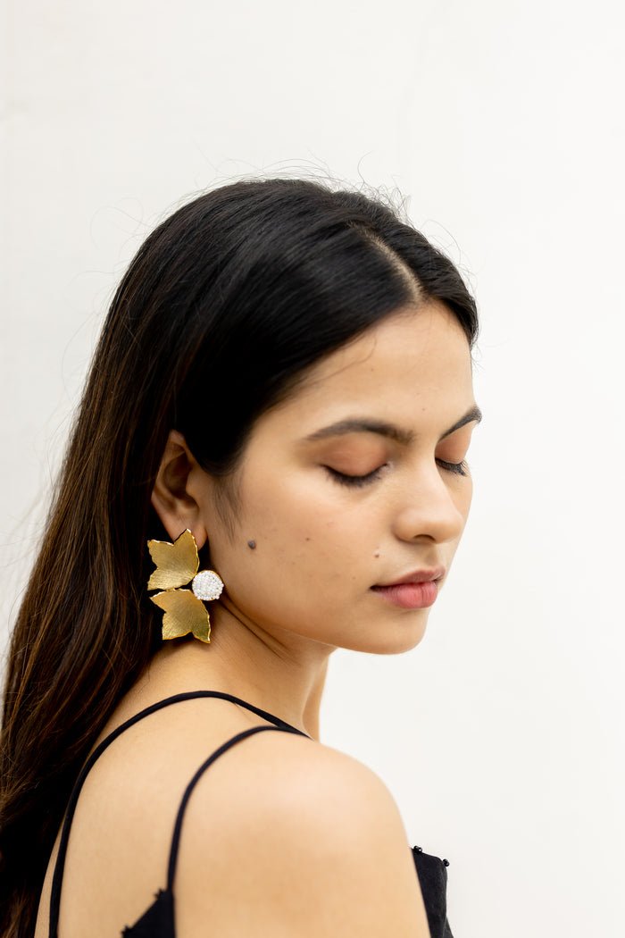 Petal Studs in Gold - CiceroniAarjavee