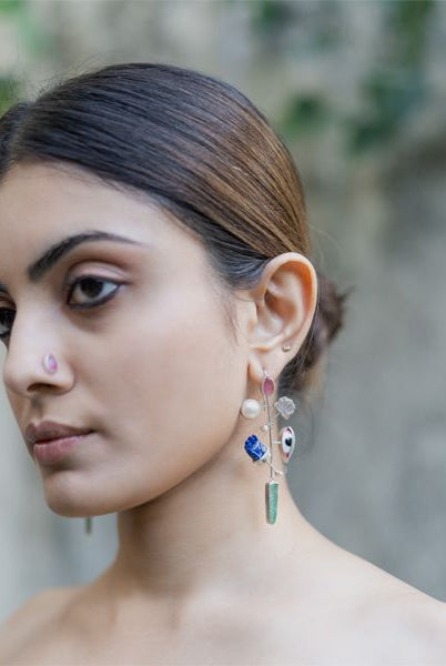 Pichwai Sharad Purnima Earrings - CiceroniEarringsBaka