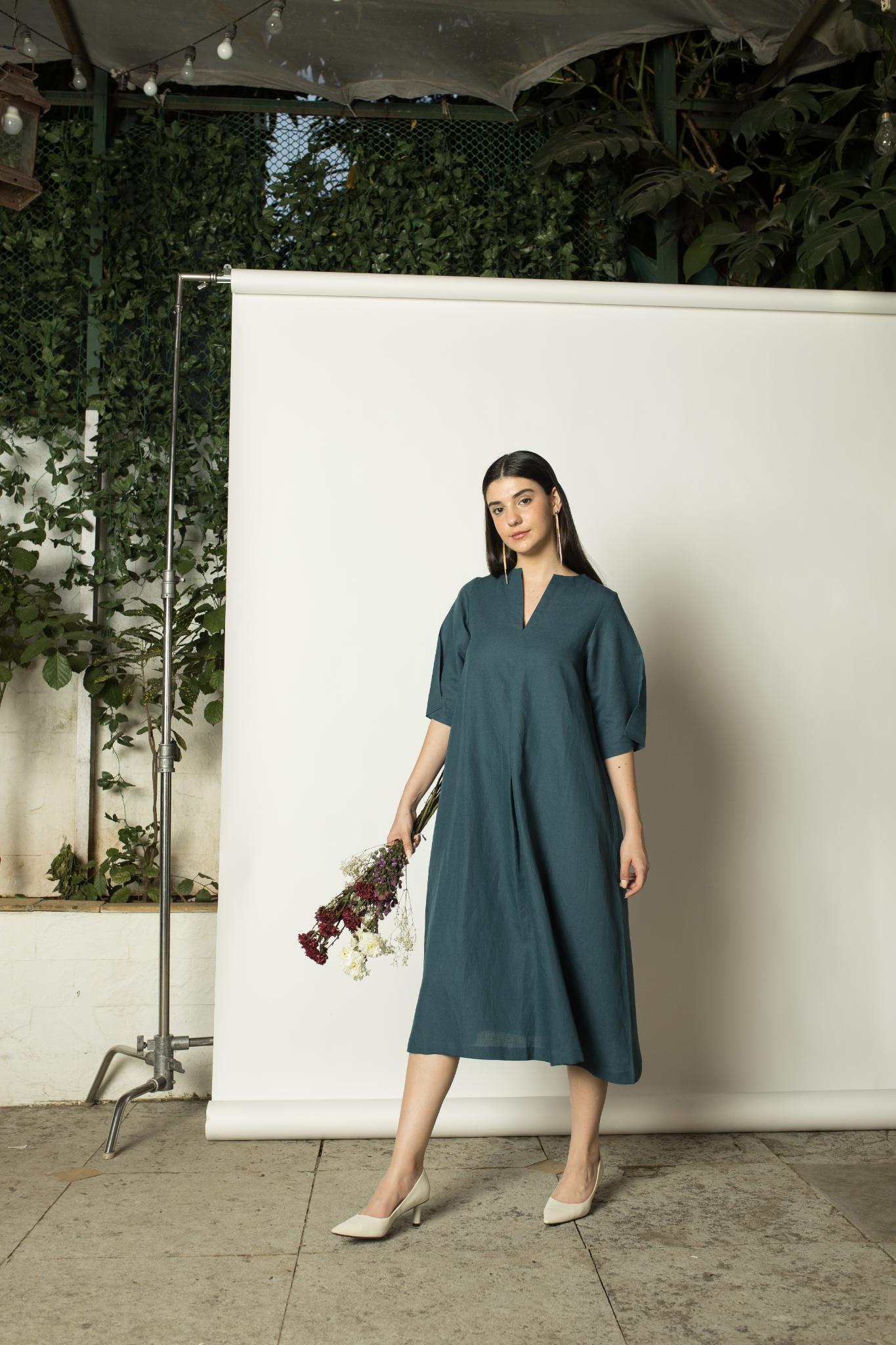 Pleated A-Line Maxi - CiceroniDressesAnushé Pirani