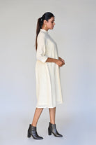 Pleated With Front Open Dress - CiceroniDressesRang by Rajvi