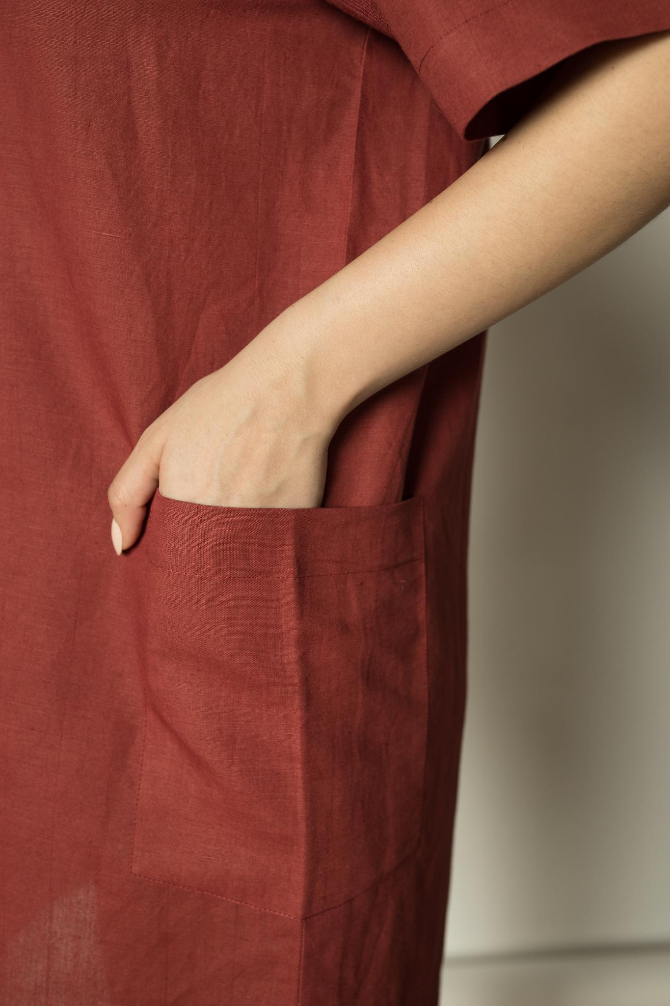 Plunge-Neck Shift Dress - CiceroniDressesAnushé Pirani