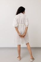 Pristine White Shirt Dress - CiceroniDressesSilai Studio