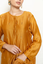 Roohi Kalidaar Kurta Set - Mustard - CiceroniKurta Set, Festive wearNirjara