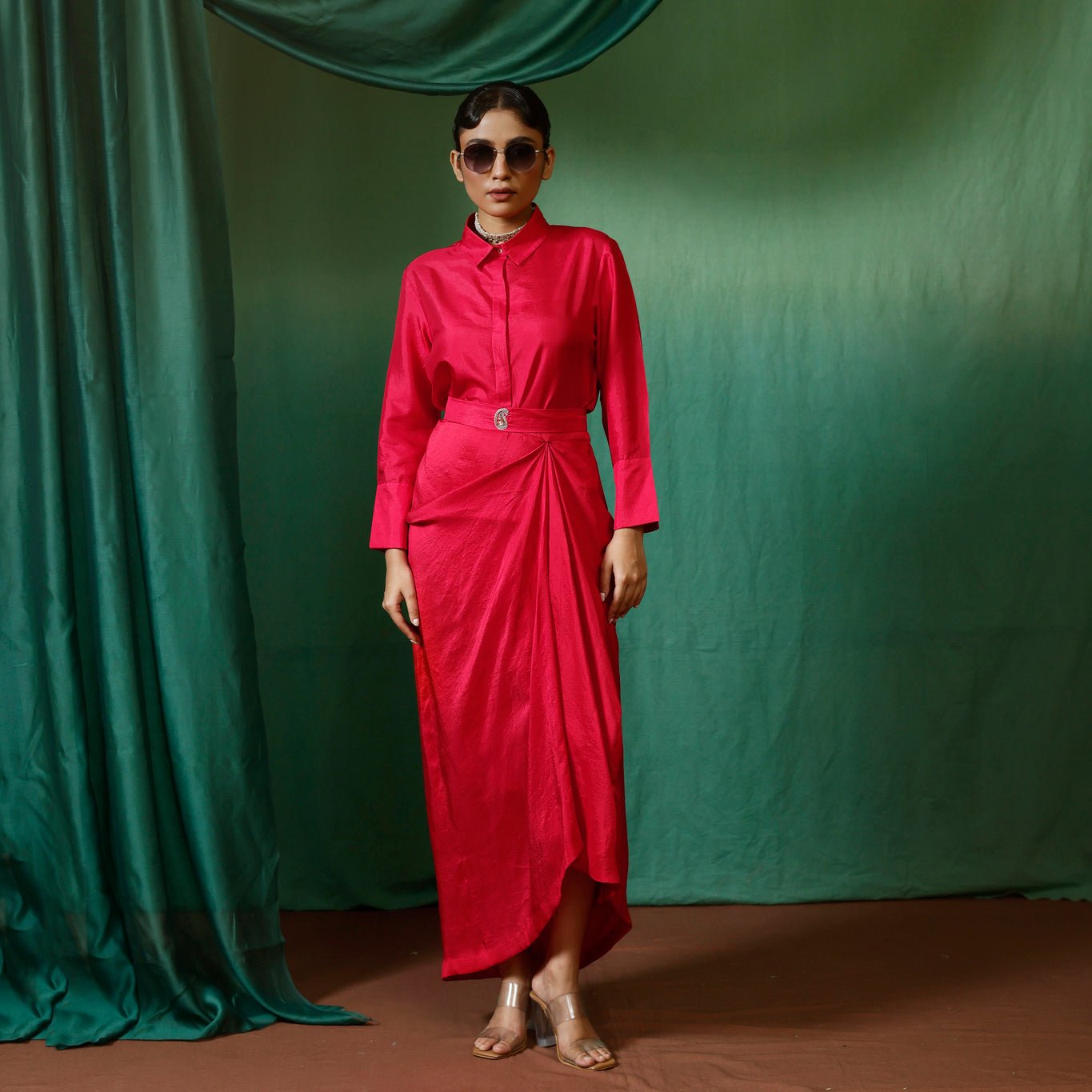 Buy Roop Drape Skirt Set Online - Ciceroni