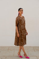 Rosewood Bandhani Dress - CiceroniDressesSilai Studio