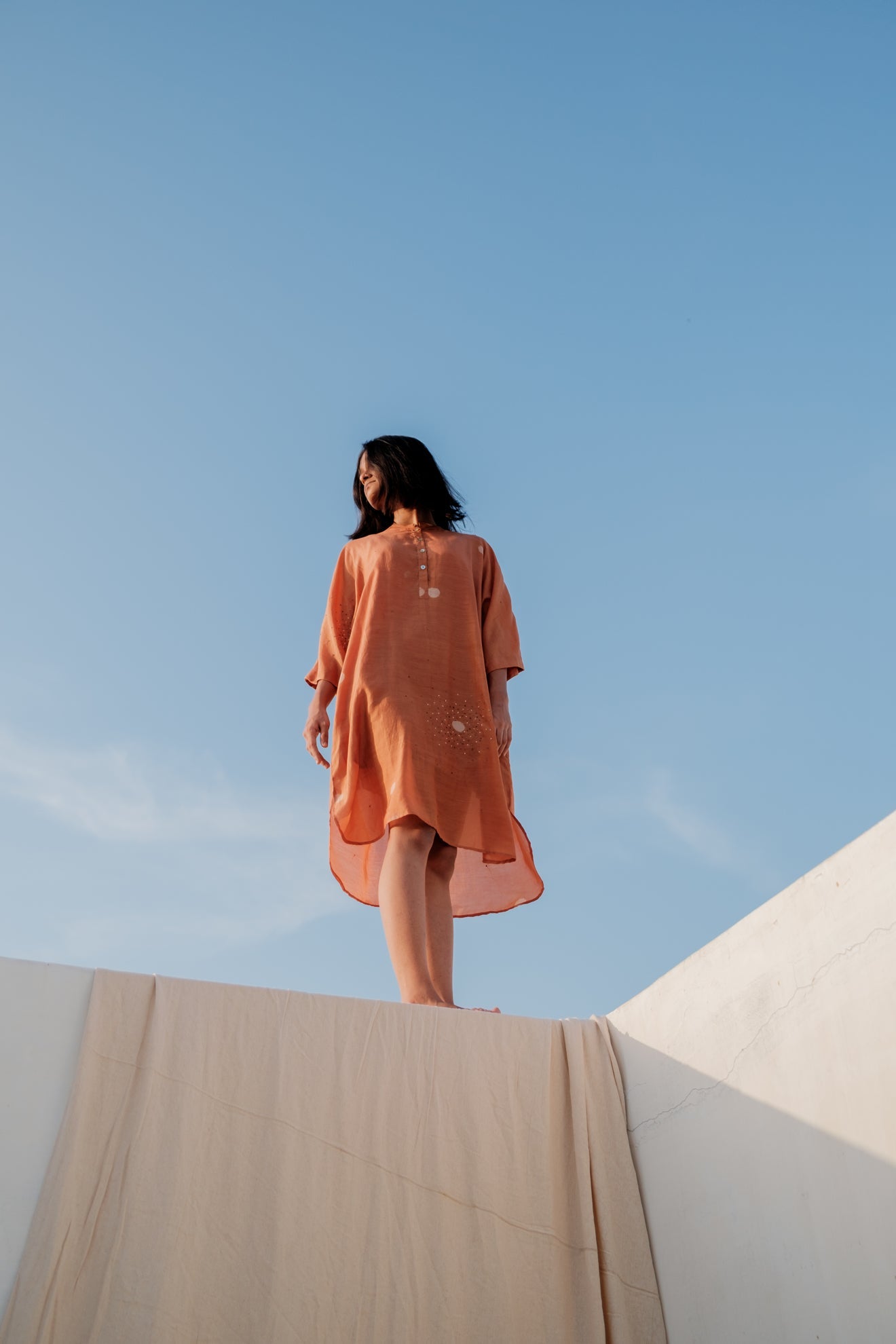 AYANA Corset Satin Gown - Burnt Orange – NBLUXE