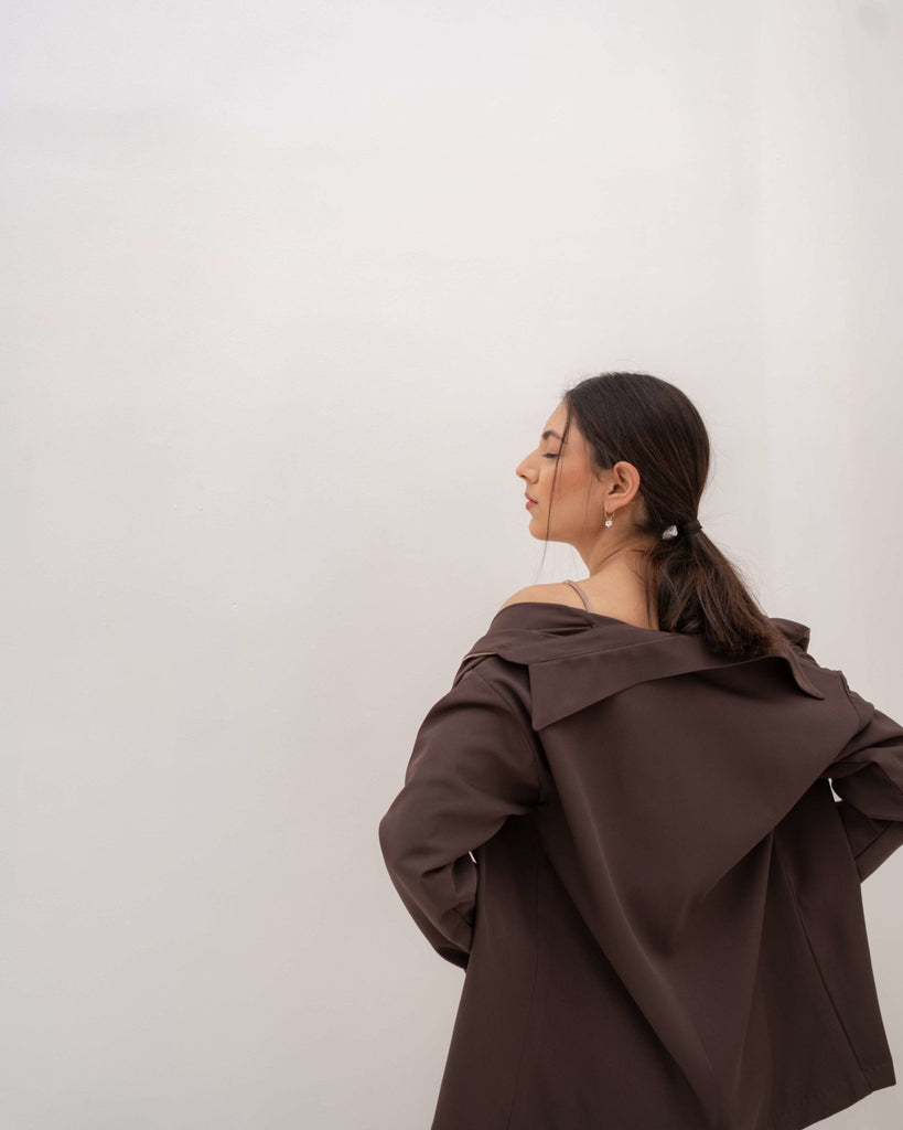 Sand Brown Coord Set - CiceroniKritika Madan Label