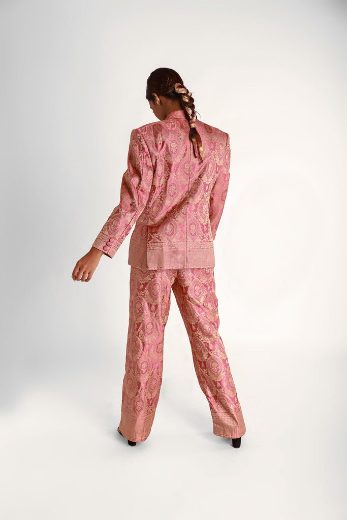 Scarlet Silk Pant Suit In Mauve - CiceroniCo-ord Setshriya singhi