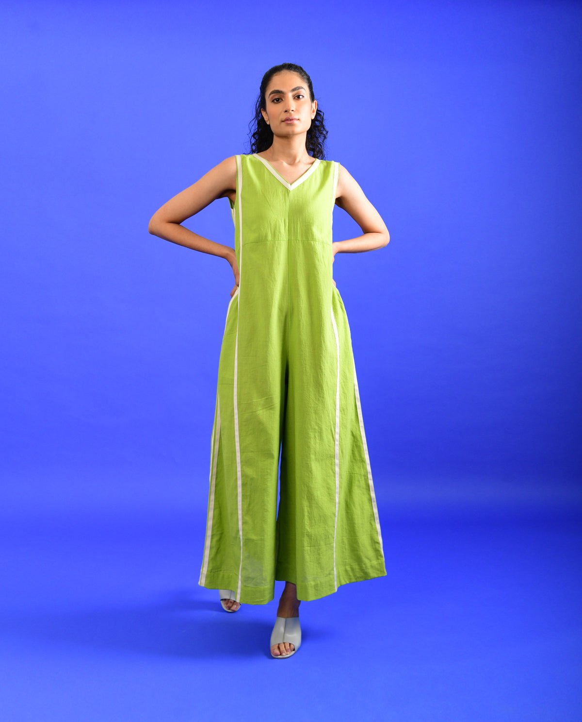 Scream Green Jumpsuit - CiceroniJumpsuitRias Jaipur