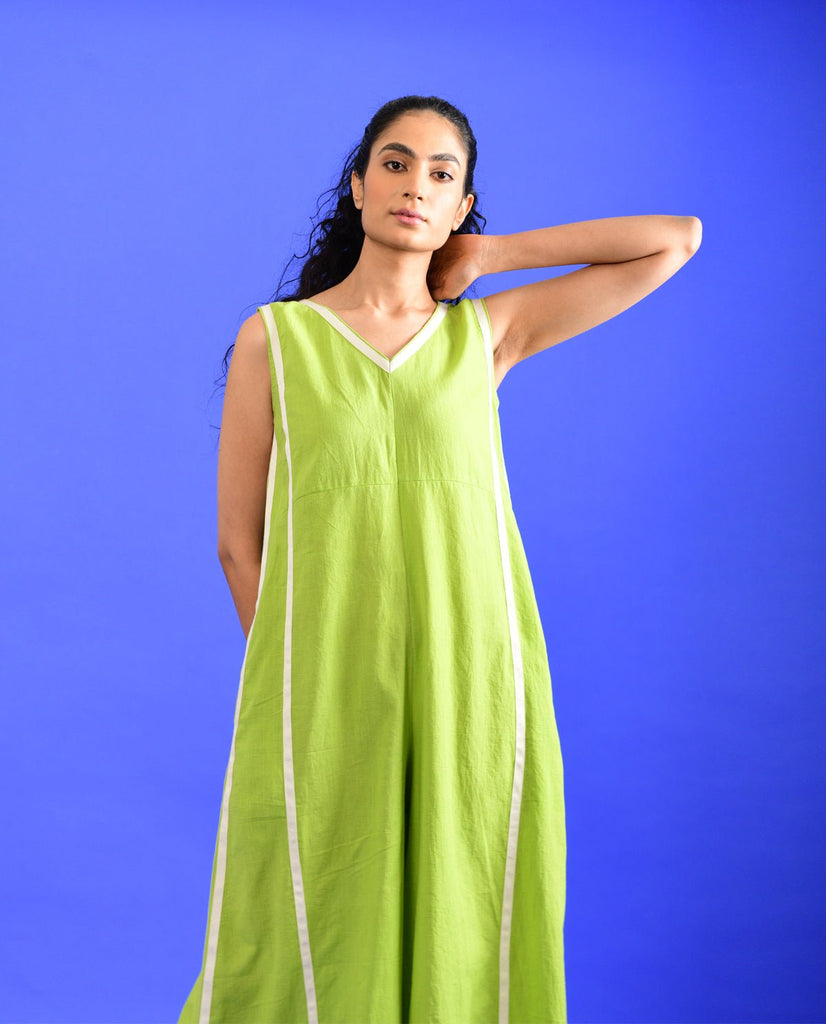 Scream Green Jumpsuit - CiceroniJumpsuitRias Jaipur