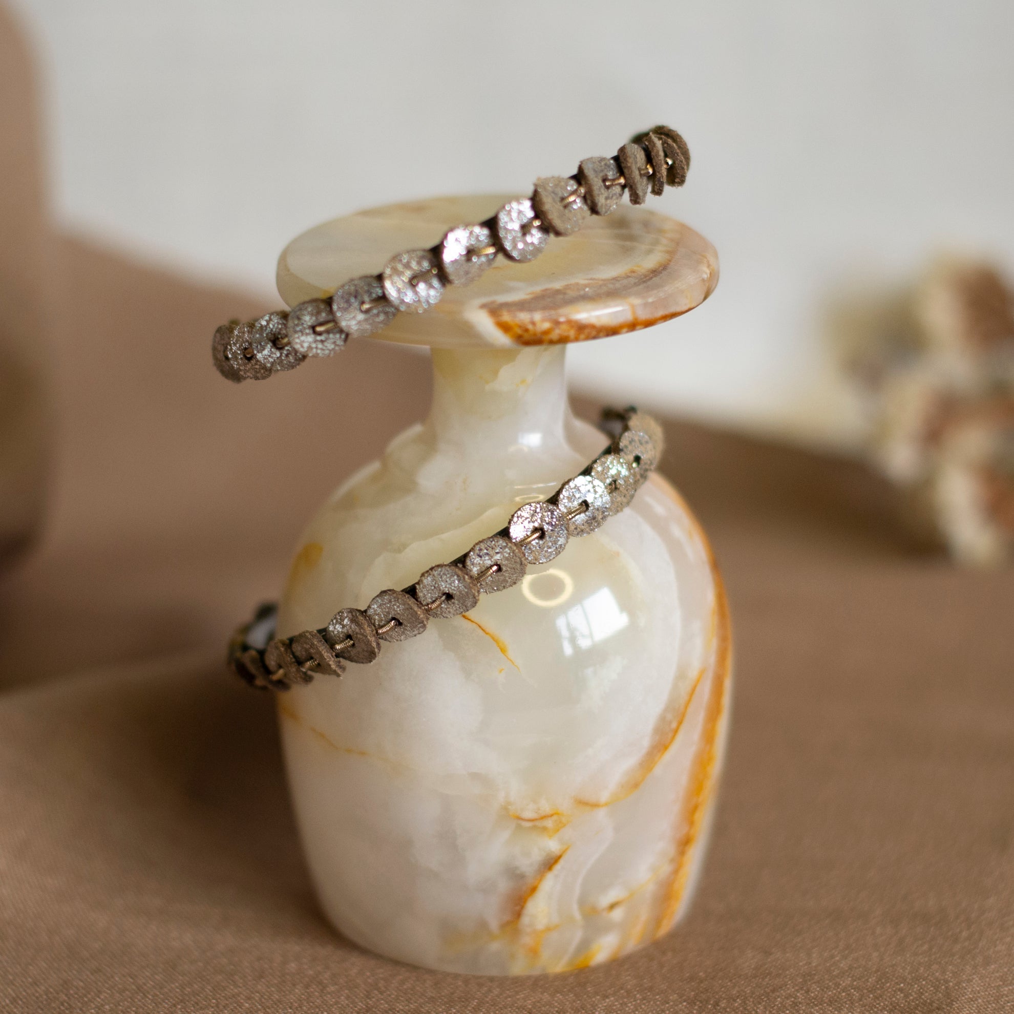 Sequin And Dabka Hoops - CiceroniNoupelle