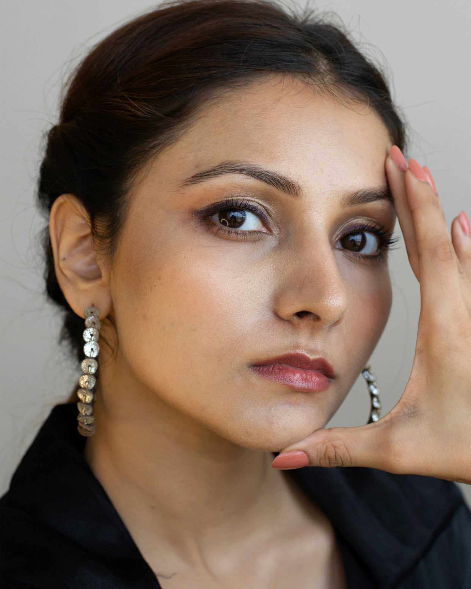 Sequin And Dabka Hoops - CiceroniNoupelle