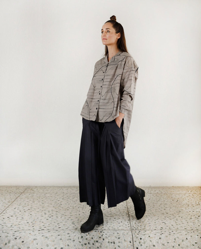 Simple Lines Charcoal Co-ord - CiceroniRias Jaipur