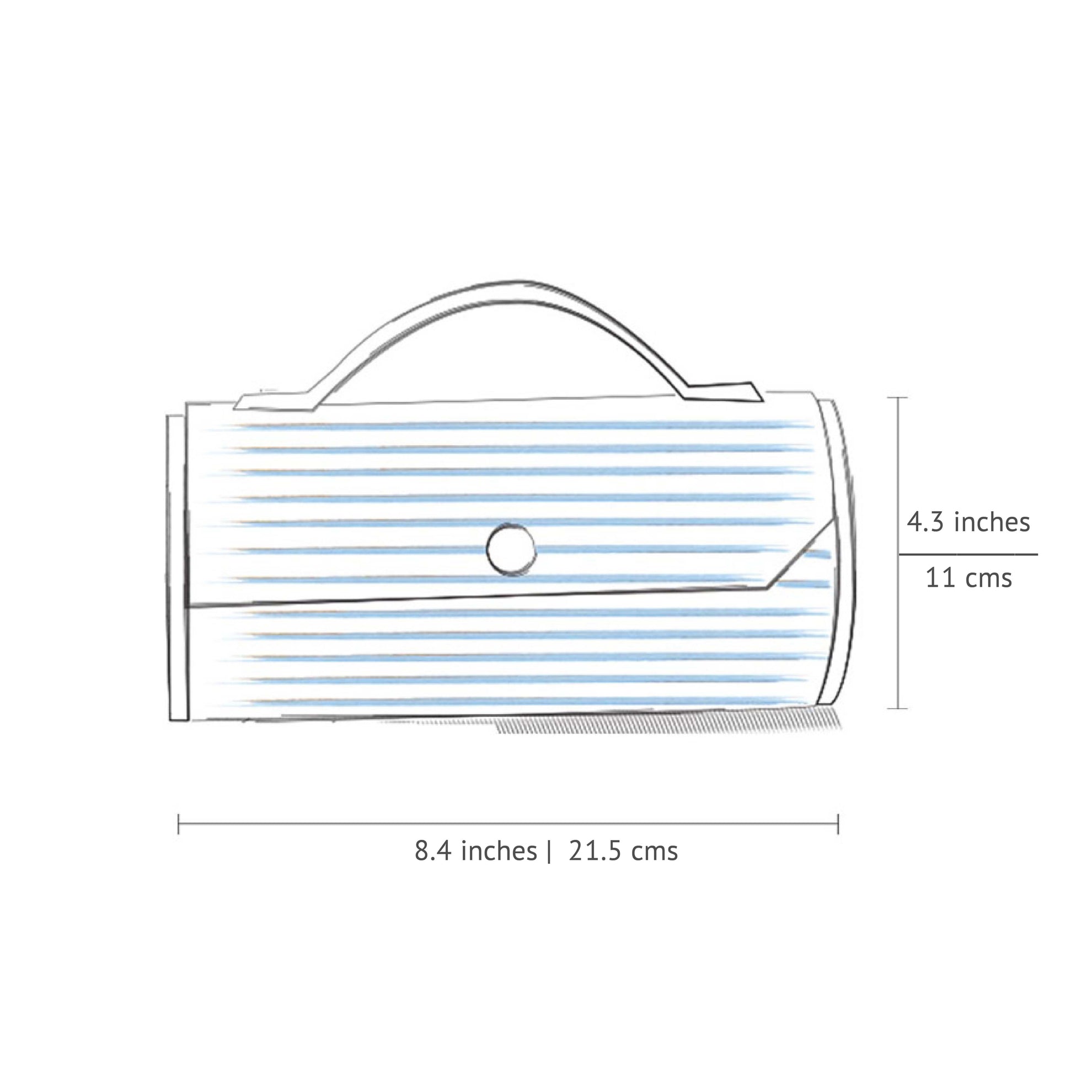 Sky Blue Round Clutch - CiceroniLukka Chuppi