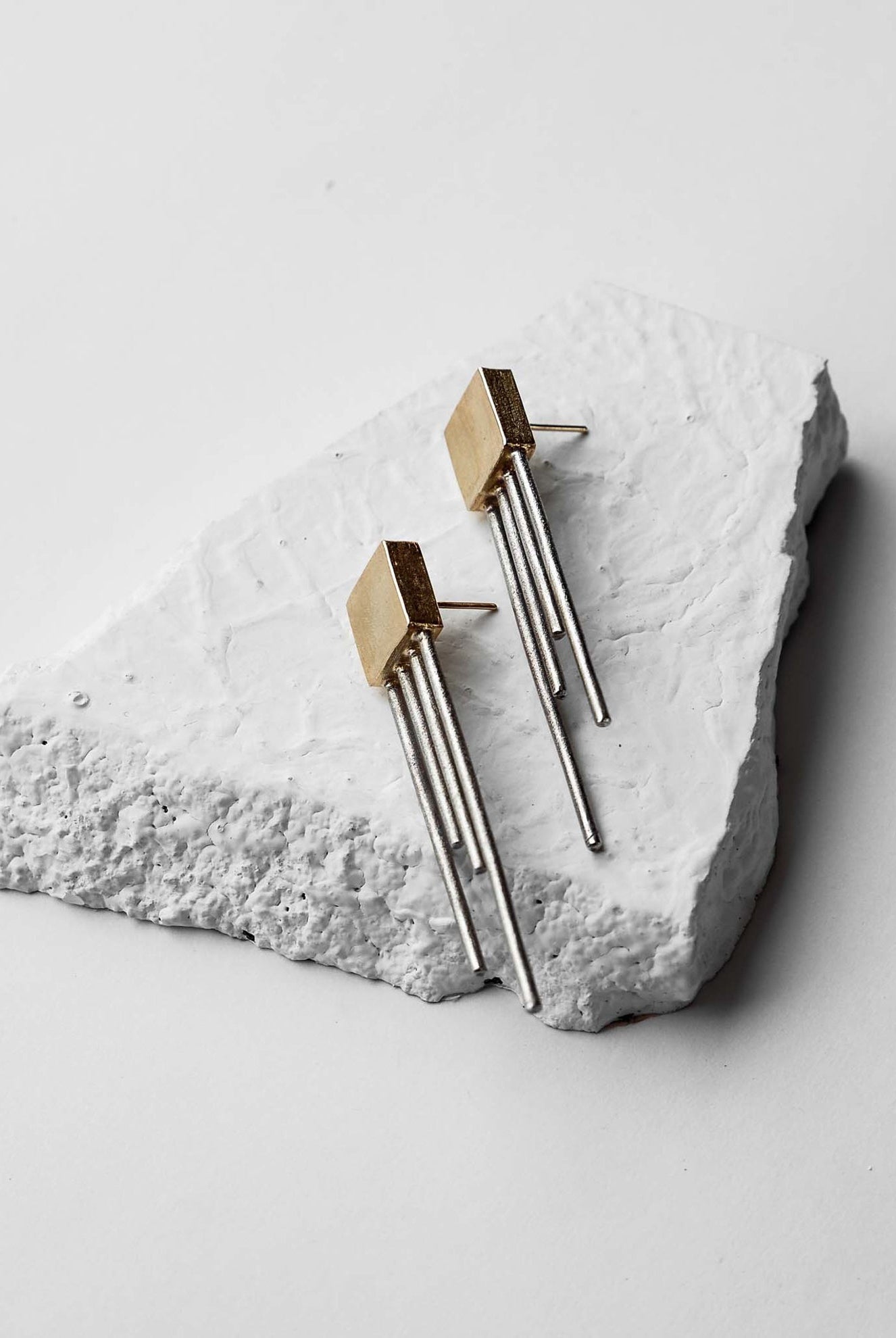Square Trinity Earrings - CiceroniDE'ANMA