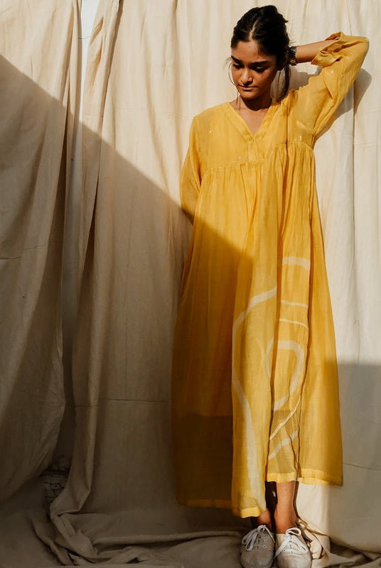 Sunny Yellow Arazi Dress - CiceroniNirjara