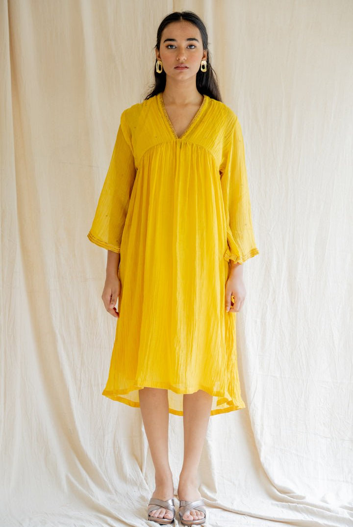 Sunny Yellow Ghym Kurta/Dress - CiceroniNirjara