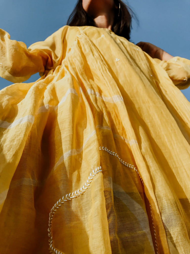 Sunny Yellow Ruzgar Dress - CiceroniNirjara