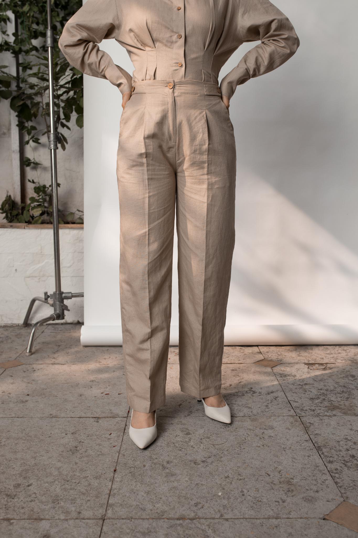Tailored Pleated Pants - CiceroniPantsAnushé Pirani