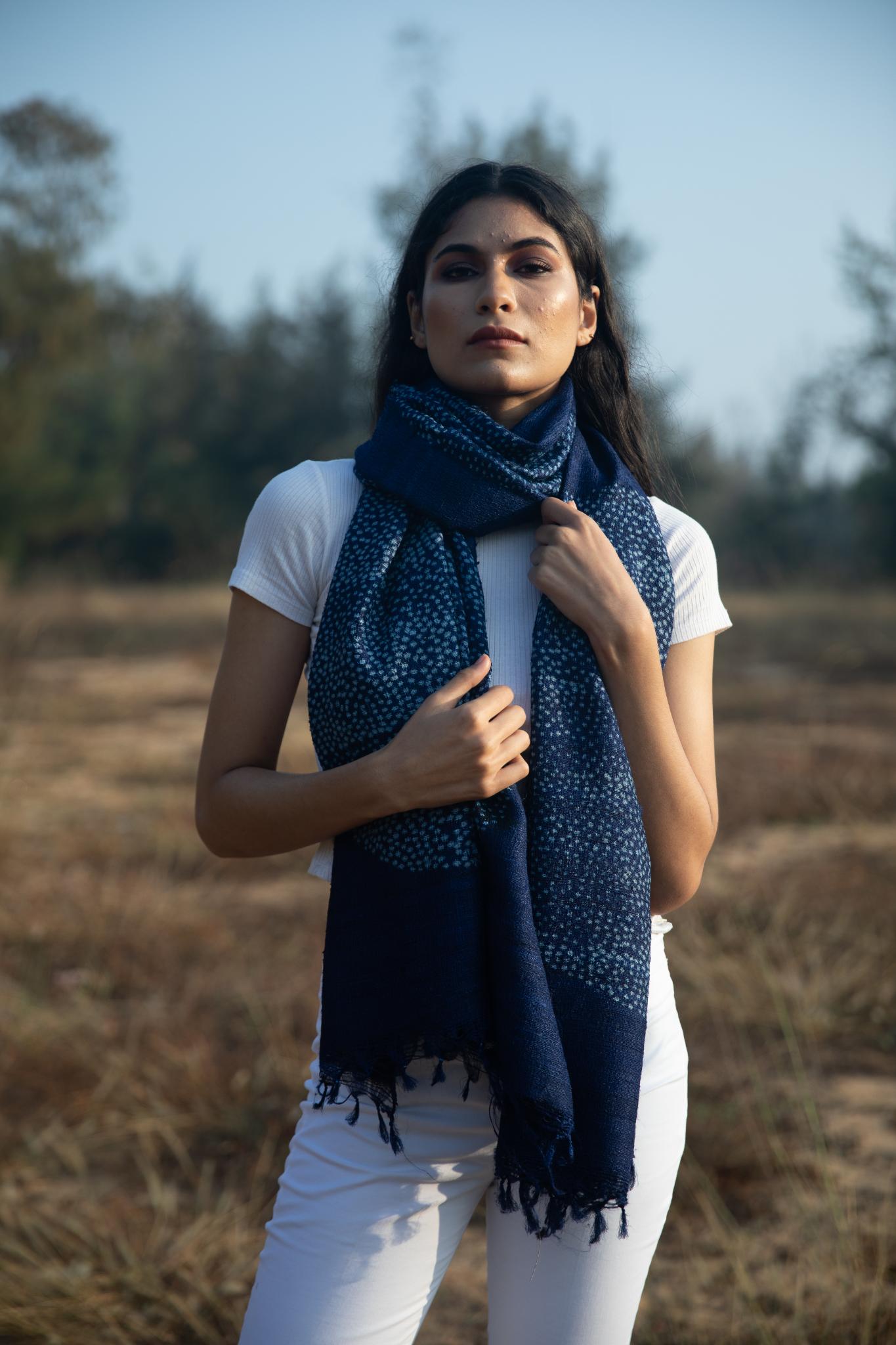 The 'Circle of Life' Tussar Silk Scarf - CiceroniScrafAeshaane