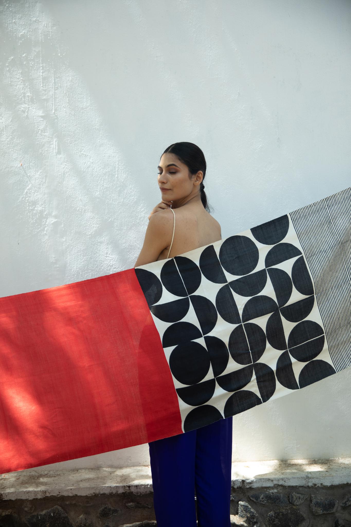 The 'Moon' Eri Silk Scarf - CiceroniScrafAeshaane