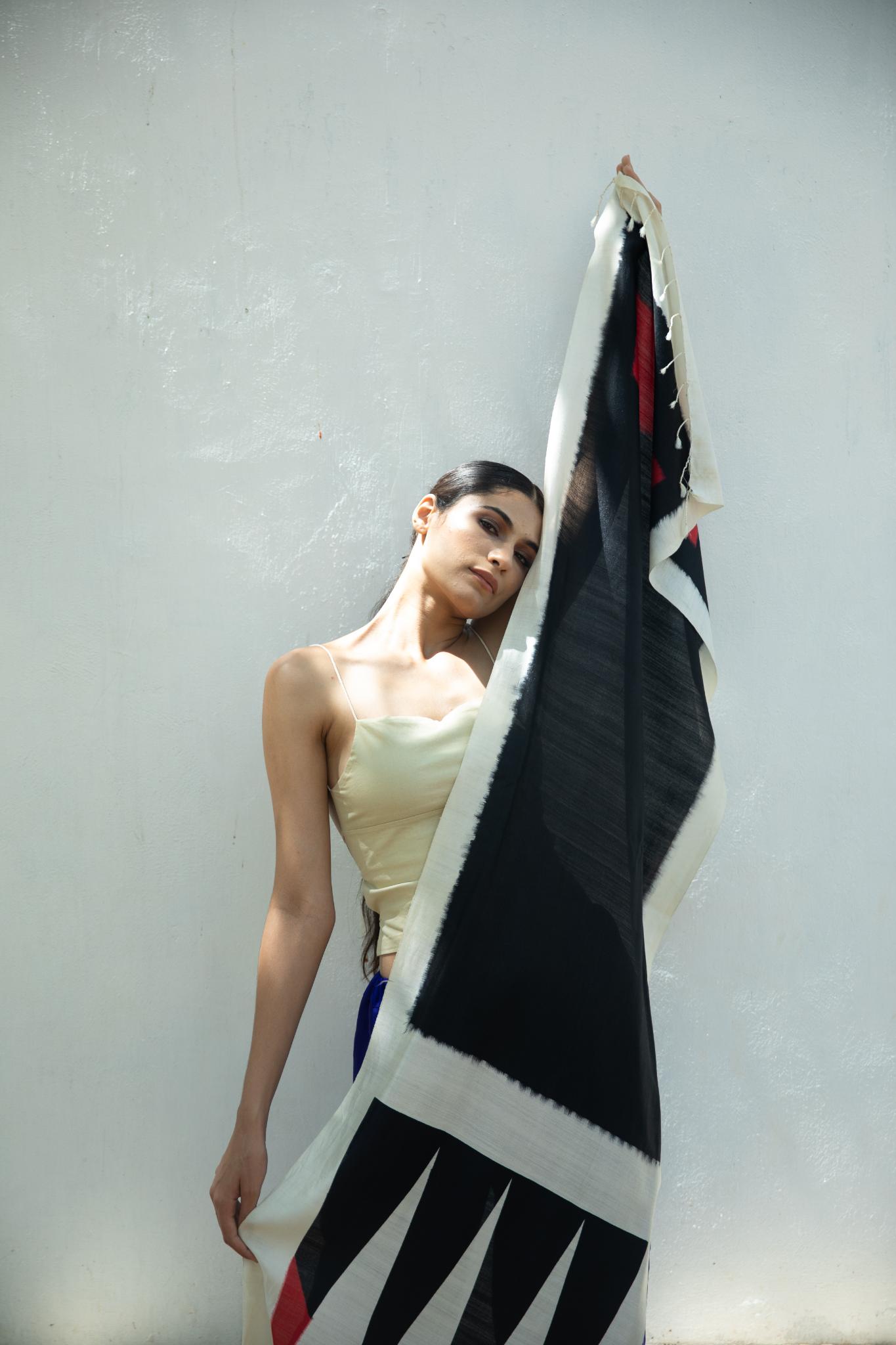 The 'Sindoori' Eri Silk Scarf - CiceroniScrafAeshaane