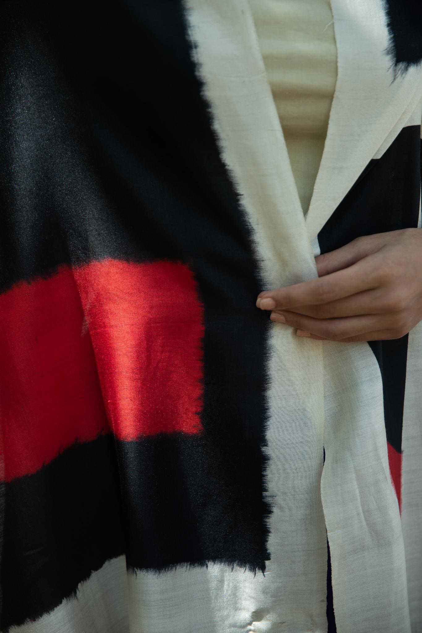 The 'Sindoori' Eri Silk Scarf - CiceroniScrafAeshaane