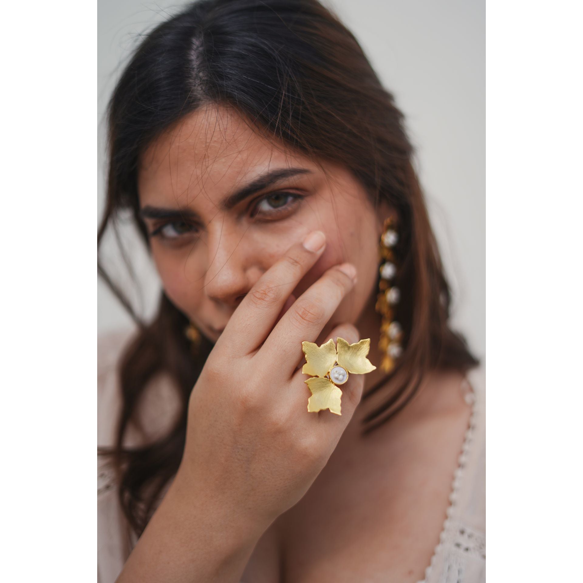 Three Petal Ring in Gold - CiceroniAarjavee