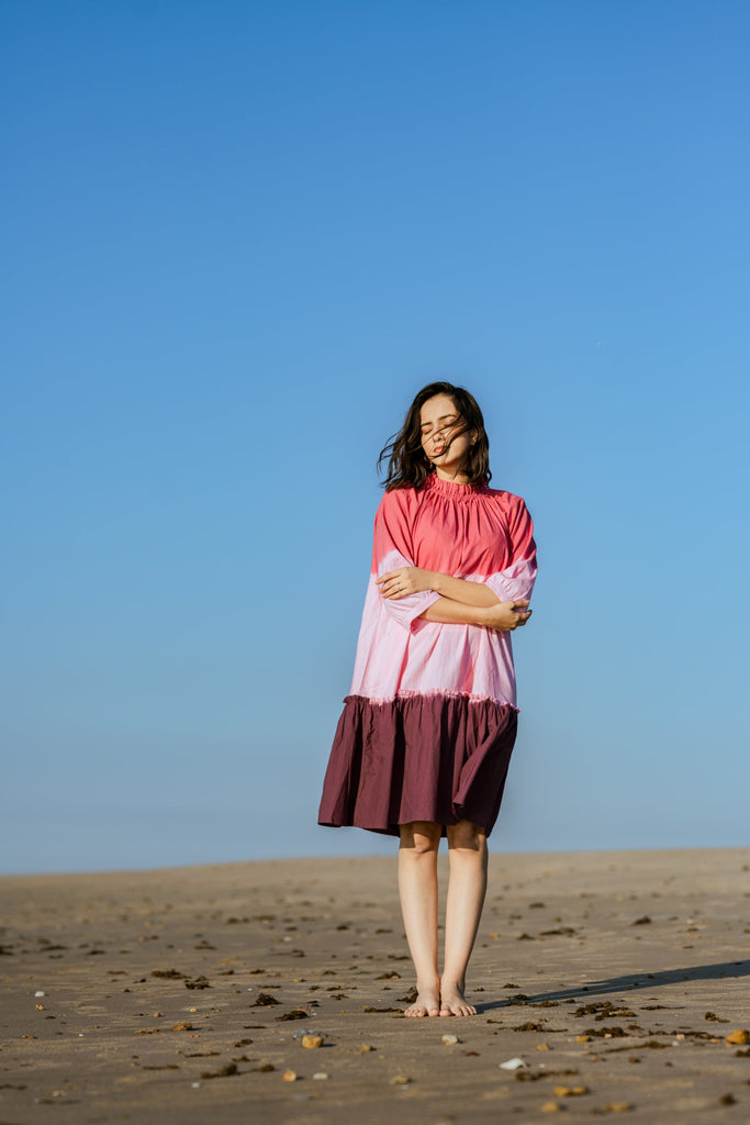 Tie & Dye Cotton Dress - CiceroniJilmil