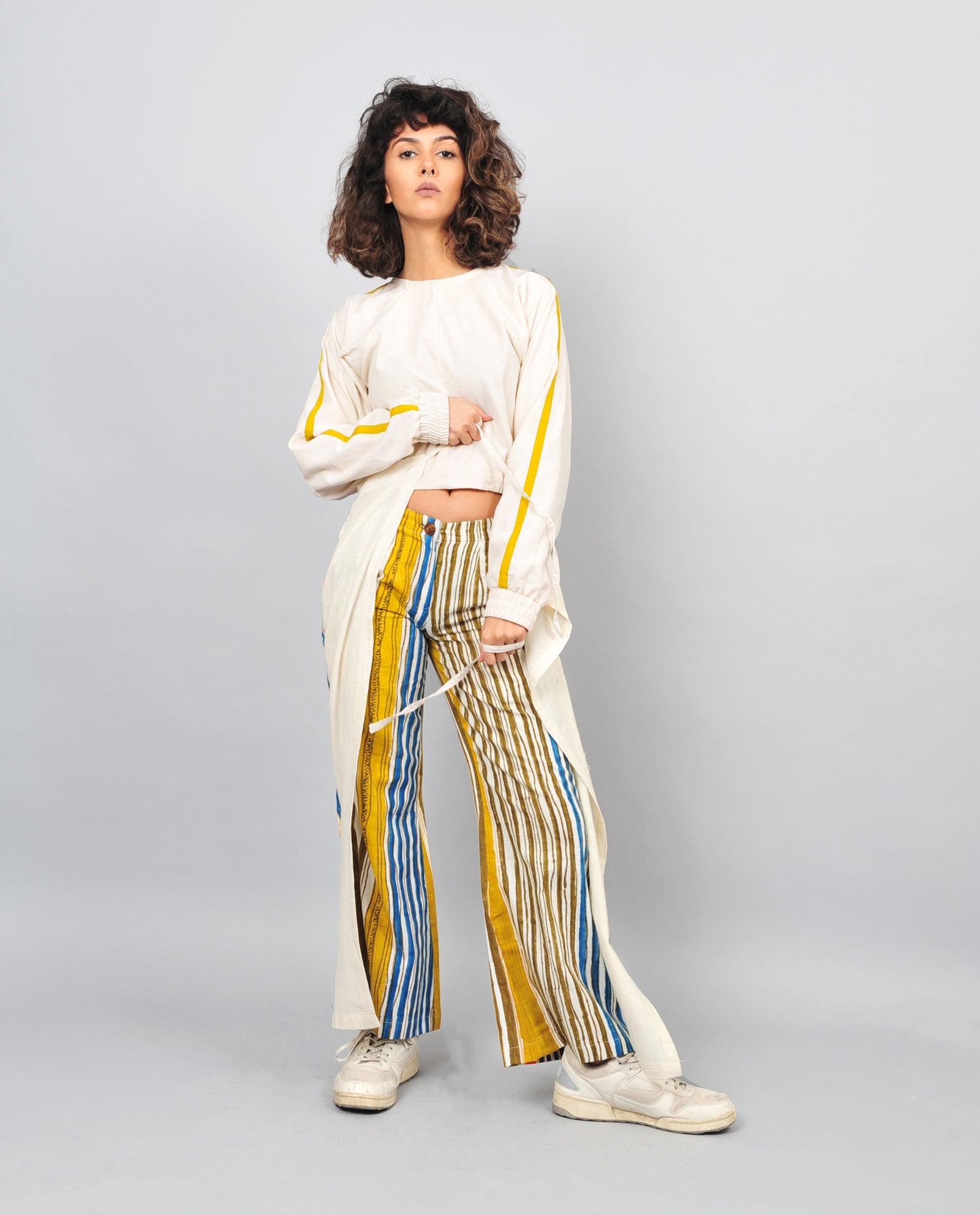 Tie Up Pants Stripes - CiceroniRias Jaipur