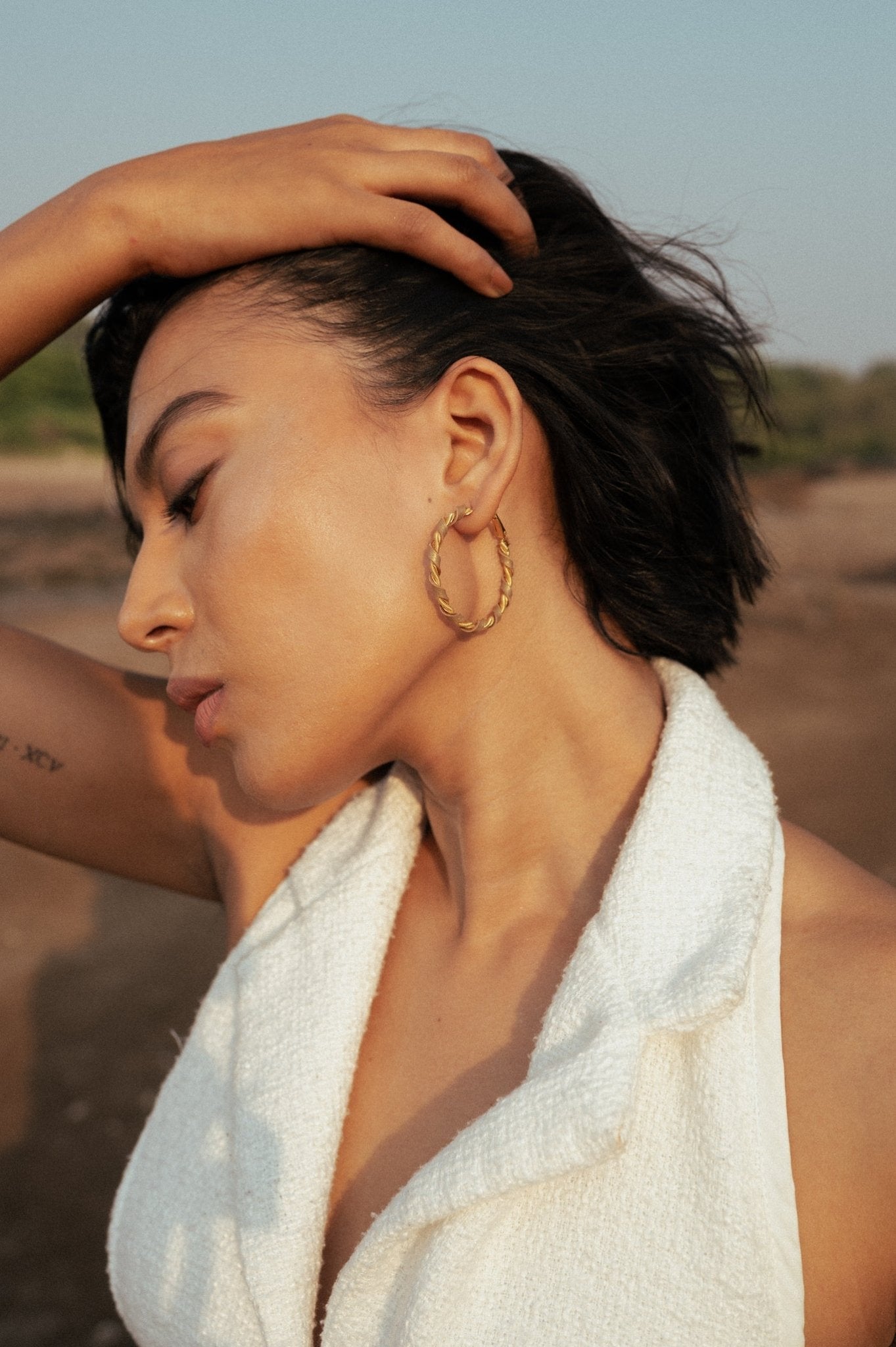 Twist Hoops - CiceroniEarringsNoupelle