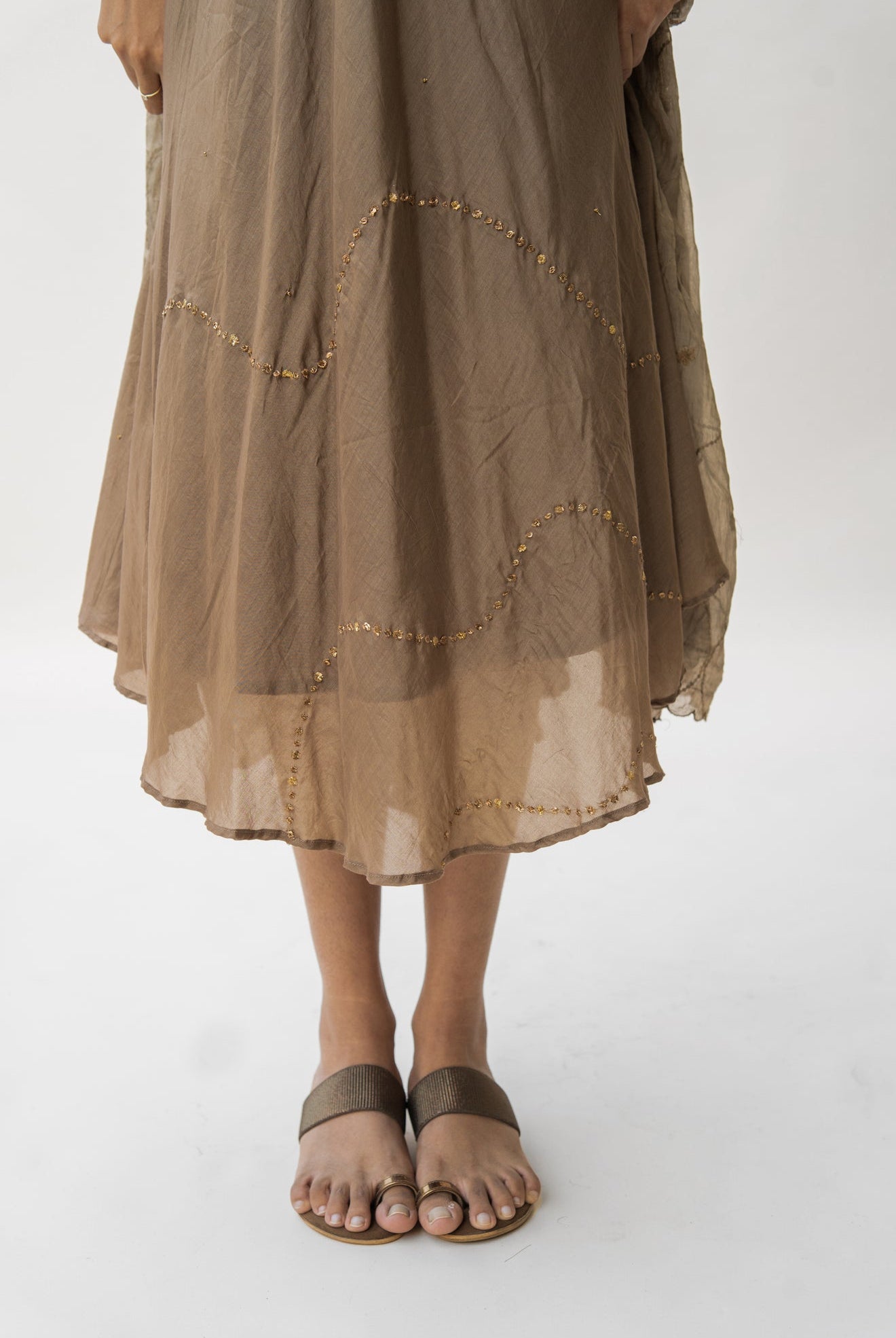 Vintage Brown Maheem Dress - CiceroniNirjara