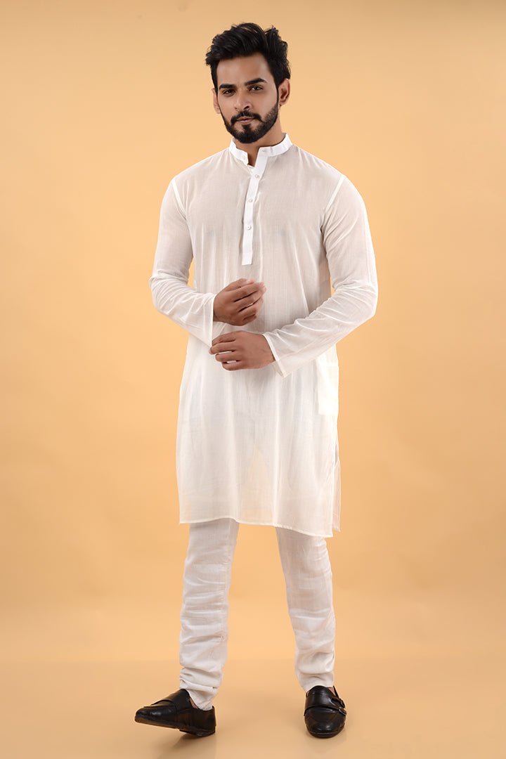 White Kurta - CiceroniKurtaHouse Of K.C